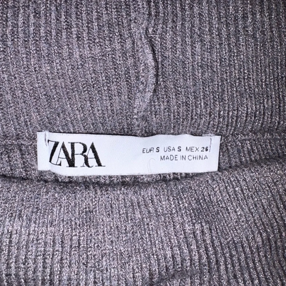 Zara Heather Gray Knit Trousers - Picture 3 of 6